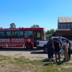 Bomberos de Berisso fueron a Bahía Blanca con donaciones para los damnificados del temporal