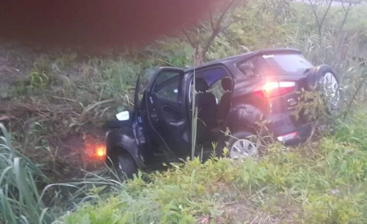 Despisto y termino en el pasto sobre la 60 con alcoholemia positiva