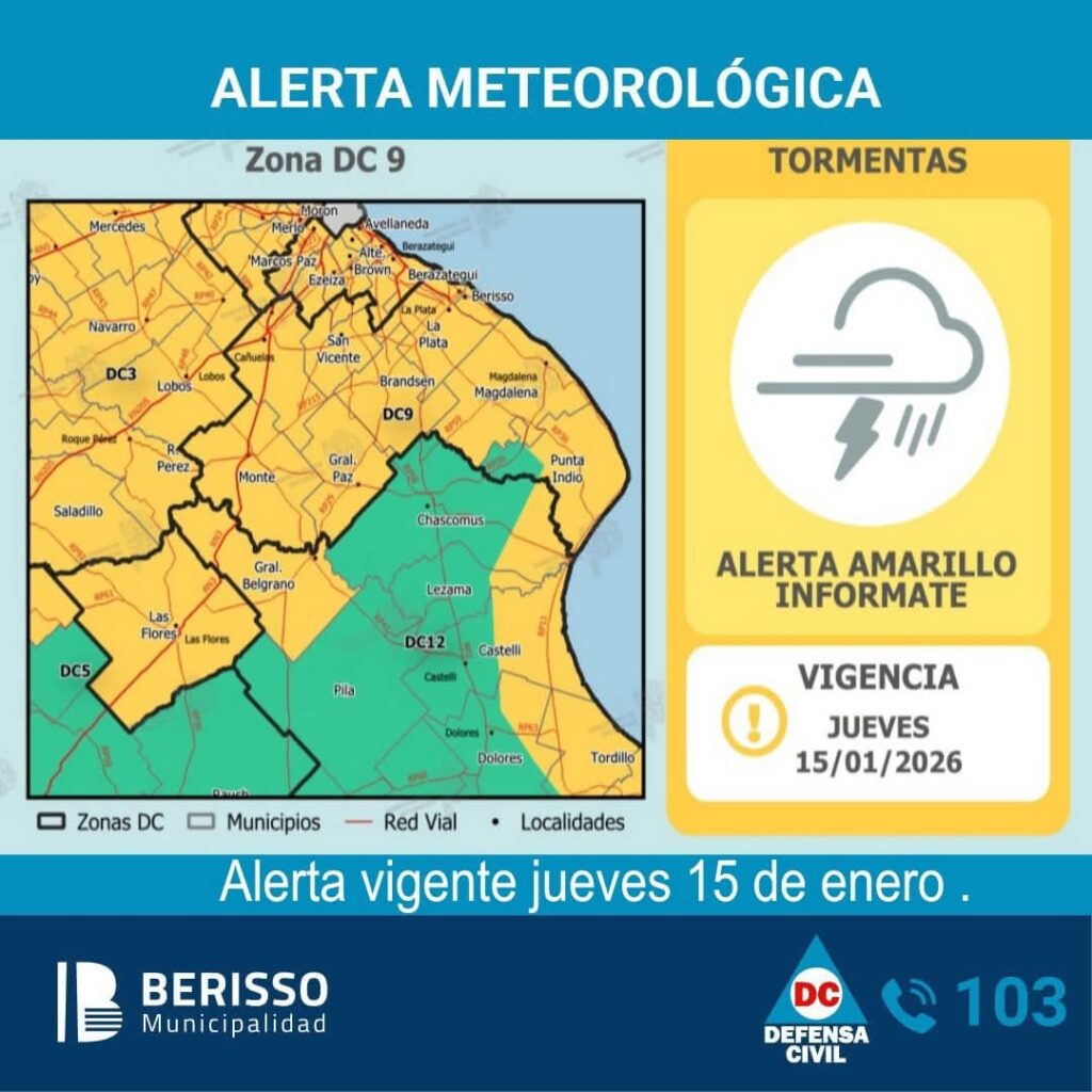 Hay Alerta METEOROLÓGICO
